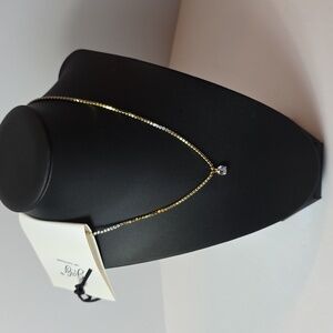 16" 18K Girly Gold Dipped Sparkel Necklace